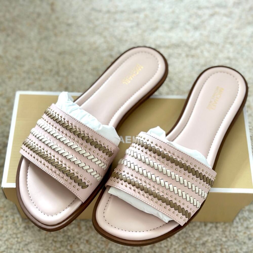 NEW MICHAEL KORS DEANNA SLIDE SIZE 8